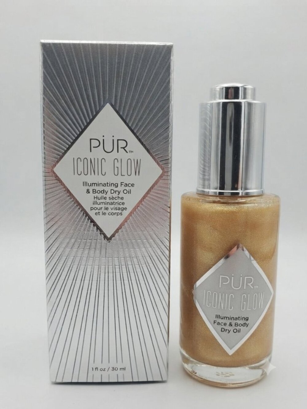PÜR Iconic Glow Illuminating Face & Body Dry Oil (1 oz / 30 mL)